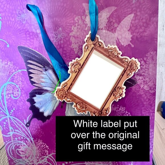 Taylor Swift Official Gift Bag Butterfly Ribbon Handles w Gold Tissue Paper - Picture 4 of 15